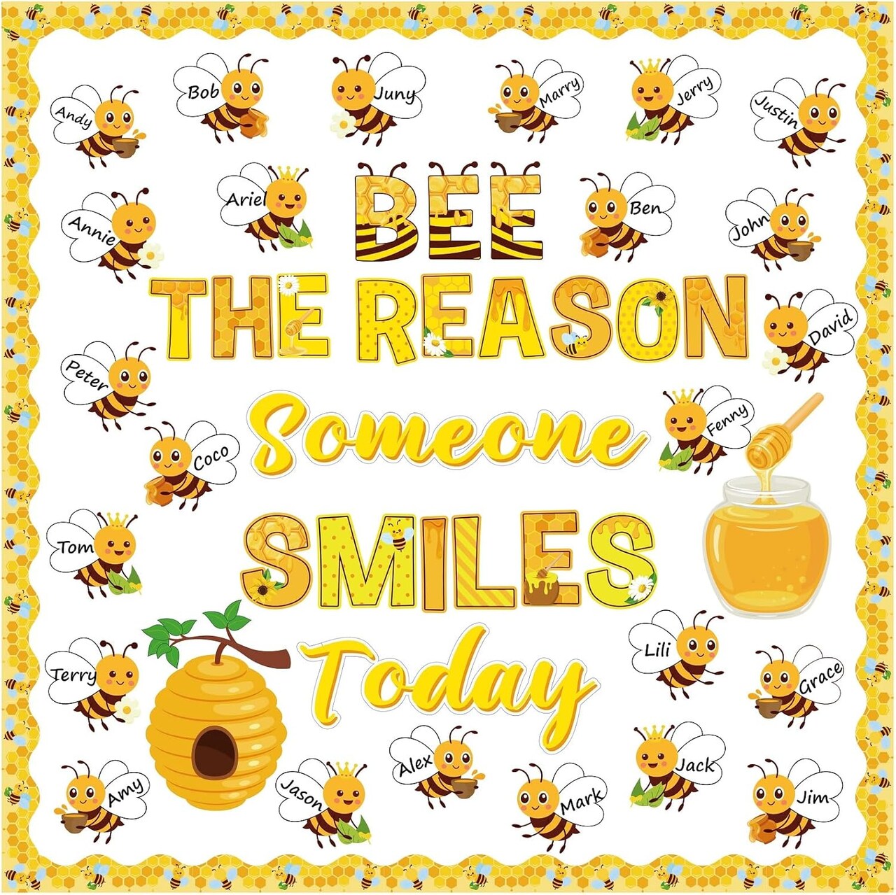 3D Sunflower Bulletin Board Decorations Bee Classroom Door Decor